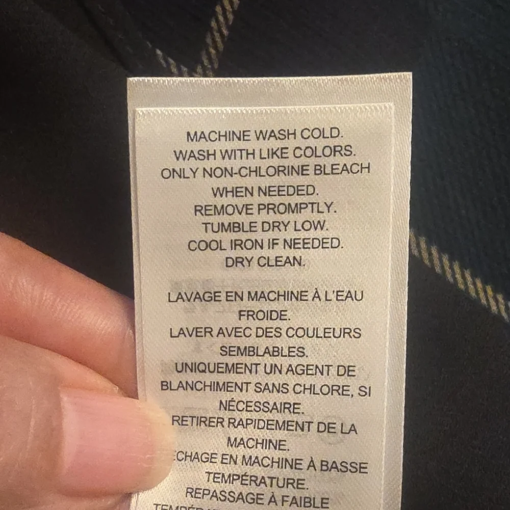 Ralph Lauren Dark Green and Navy Plaid Tie-Neck Maxi Dress with Bow - Picture 15 of 16